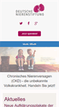 Mobile Screenshot of nierenstiftung.de
