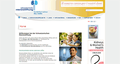 Desktop Screenshot of nierenstiftung.ch