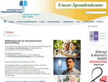 Tablet Screenshot of nierenstiftung.ch
